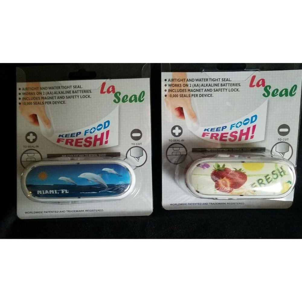 LA SEAL Mini portable Plastic Bag sealer keep food fresh Air and Watertight NIP